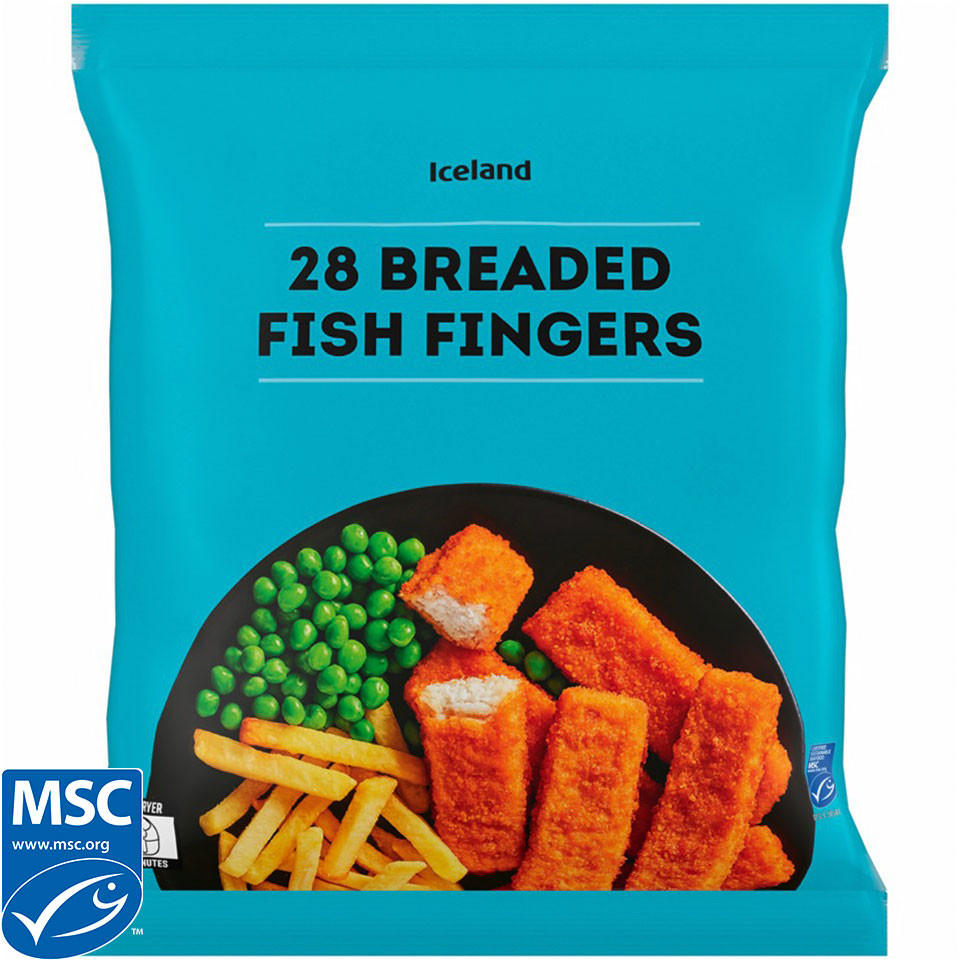 Iceland 28 (approx.) Breaded Fish Fingers 700g