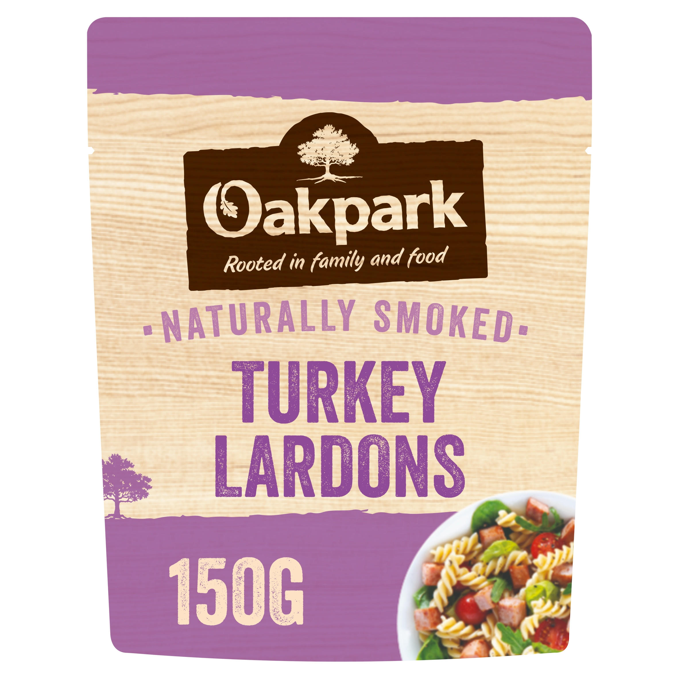 Oakpark Naturally Smoked Turkey Lardons 150g
