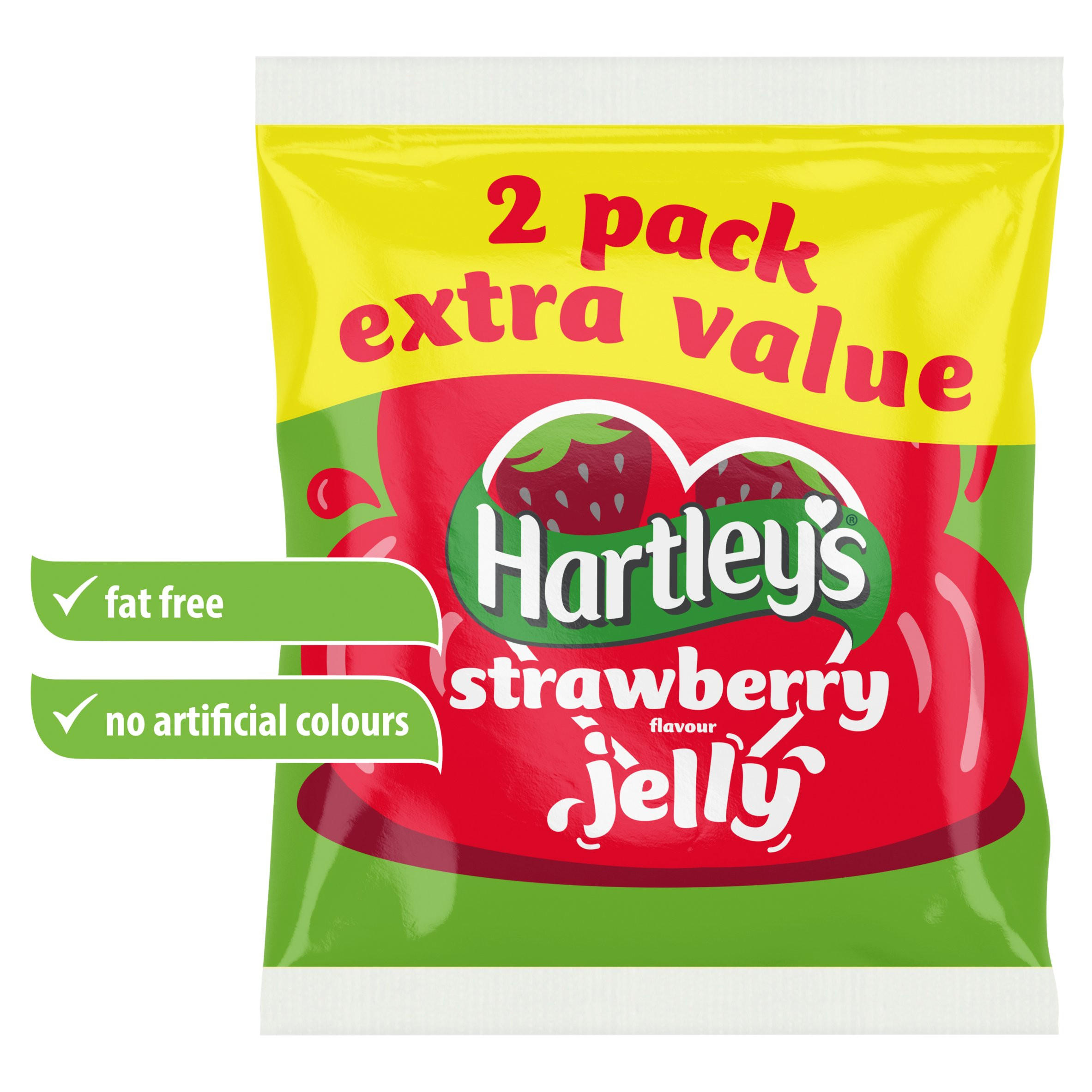 Hartley's Strawberry Flavour Jelly 2 x 135g