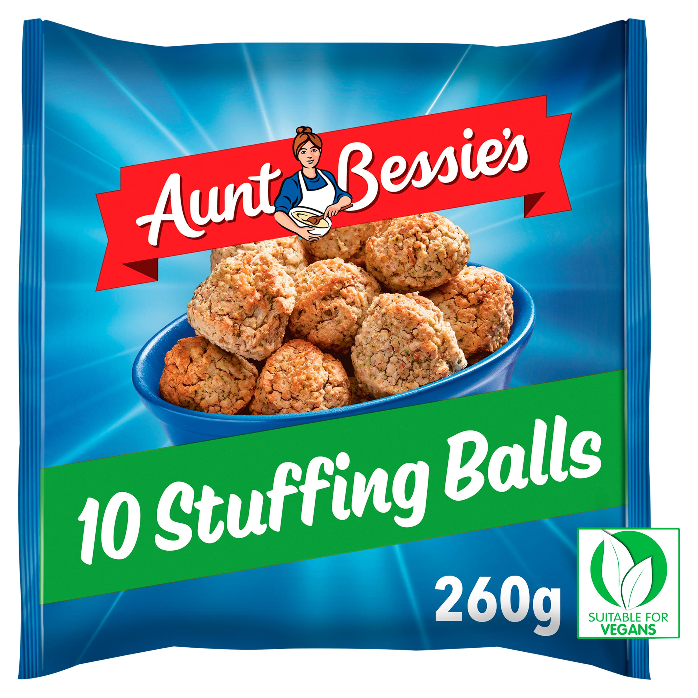 Aunt Bessie's 10 Sage & Onion Stuffing Balls 260g