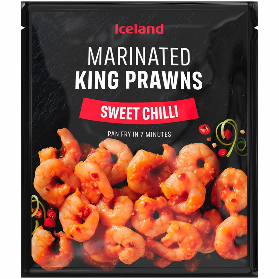 Iceland Sweet Chilli Marinated King Prawns 240g