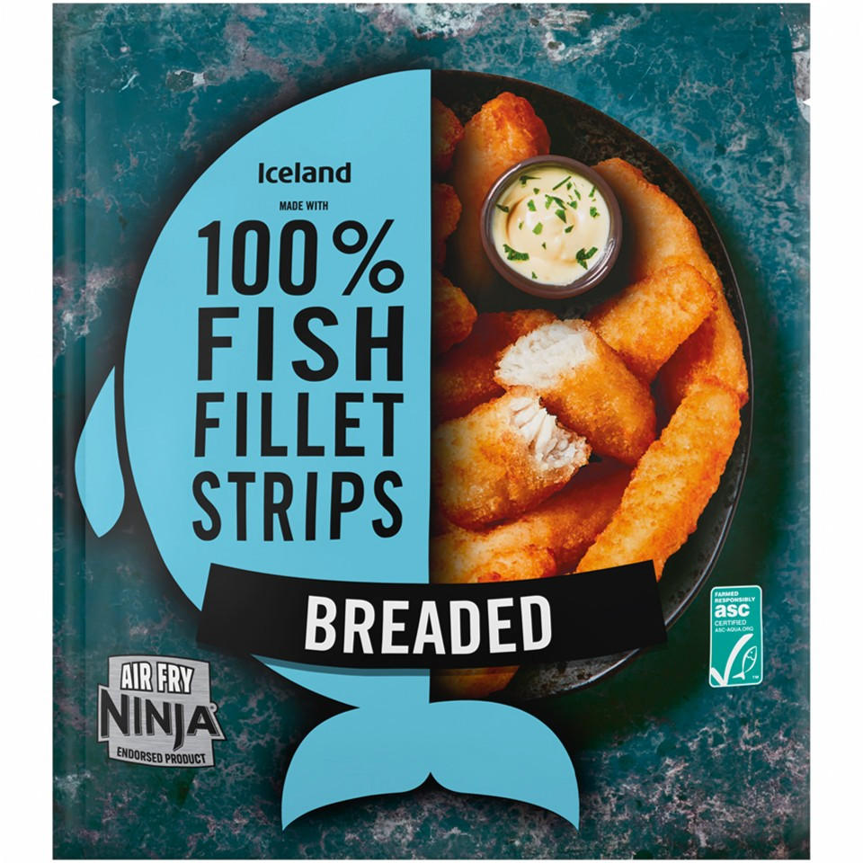 Iceland Made with 100% Fish Fillet Strips Breaded 400g