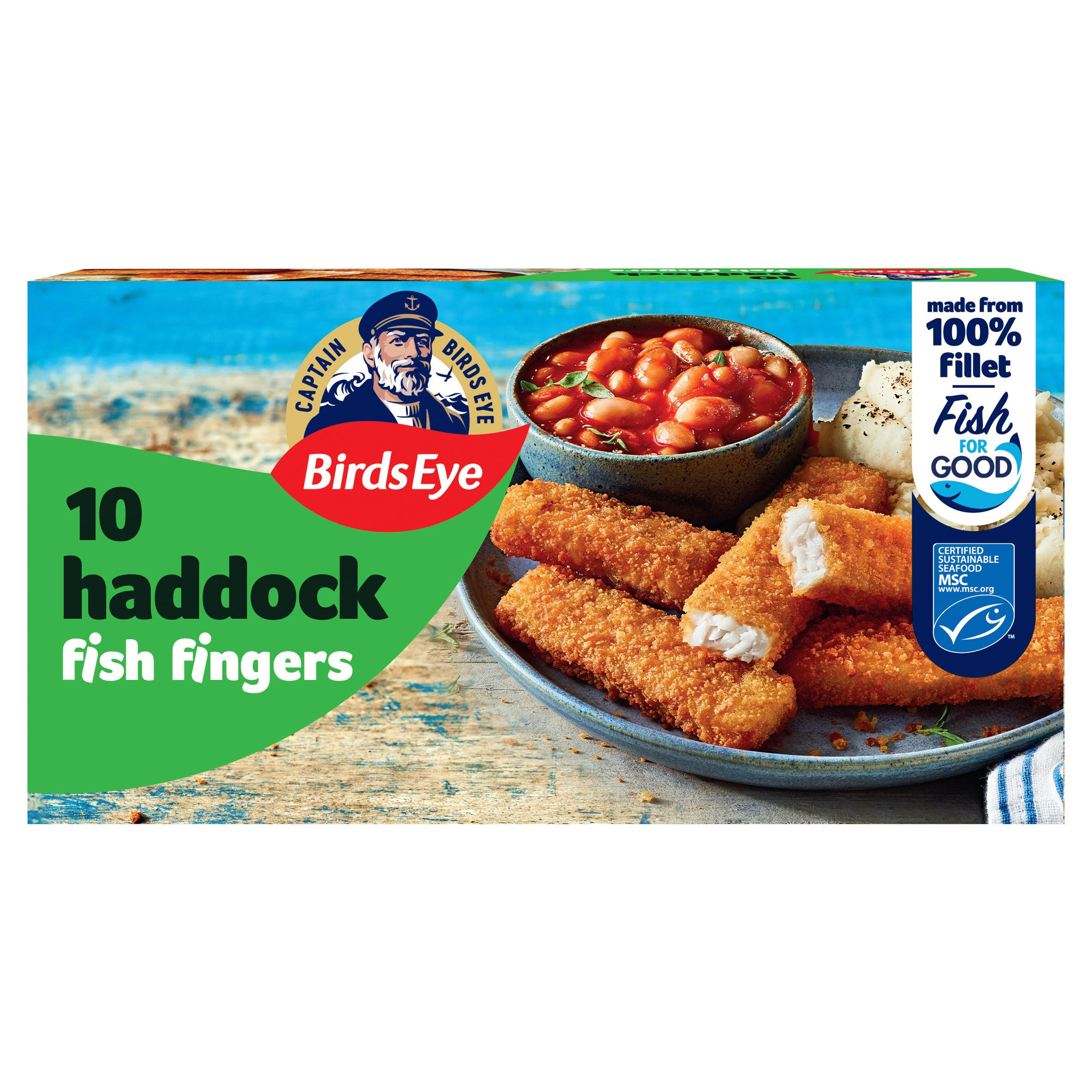 Birds Eye 10 Breaded Haddock Fish Fingers 280g