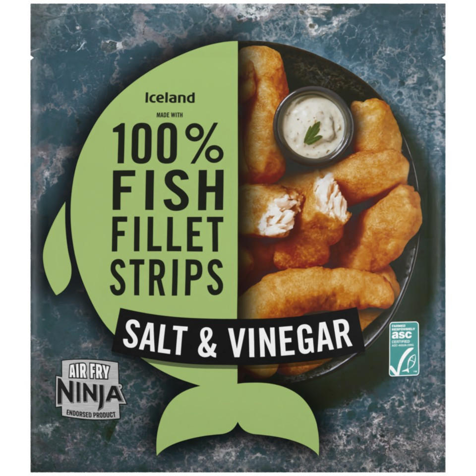 Iceland Made with 100% Fish Fillet Strips Salt & Vinegar: 400g