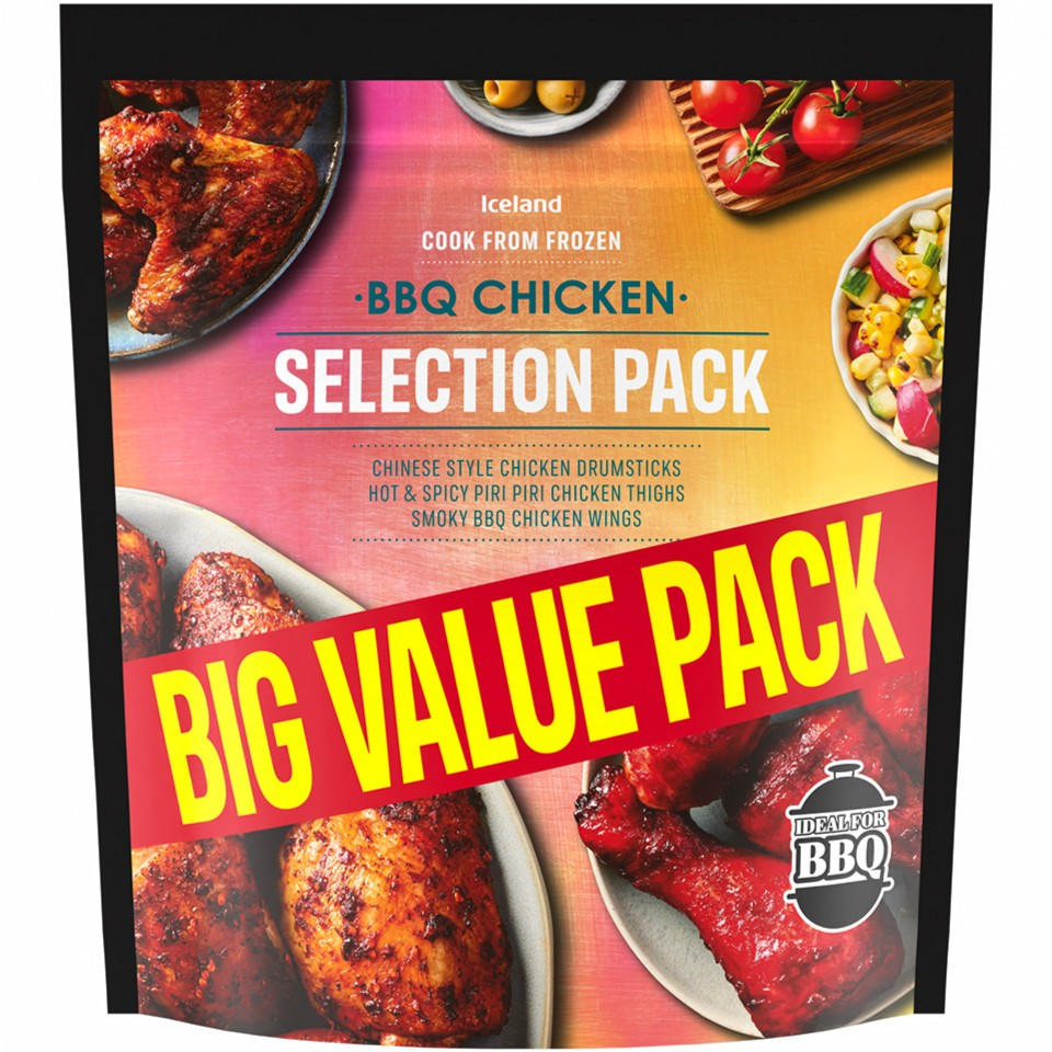 Iceland BBQ Chicken Selection Pack 1.65kg