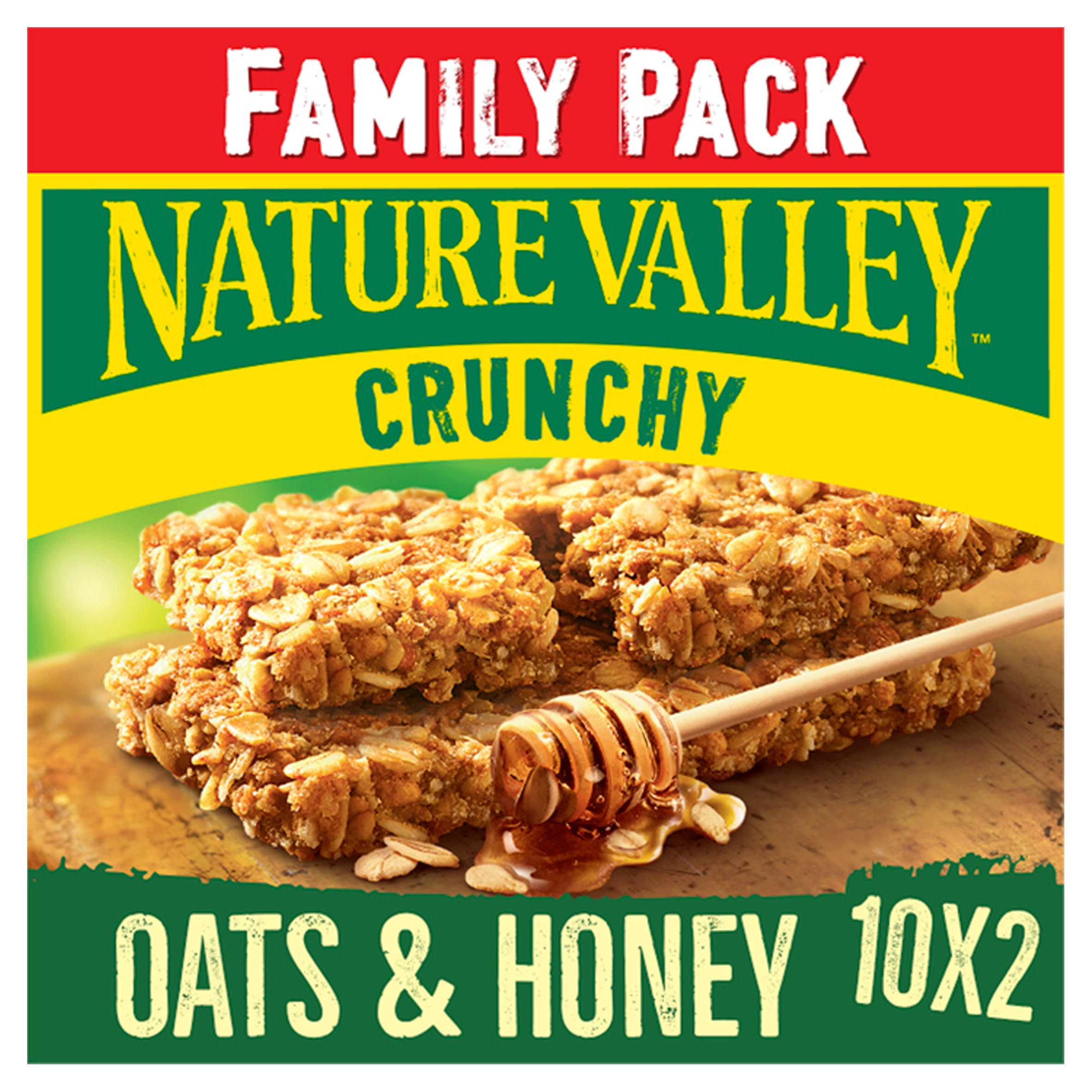 Nature Valley Crunchy Oats & Honey Cereal Bars Family Pack 10 x 42g (420g)