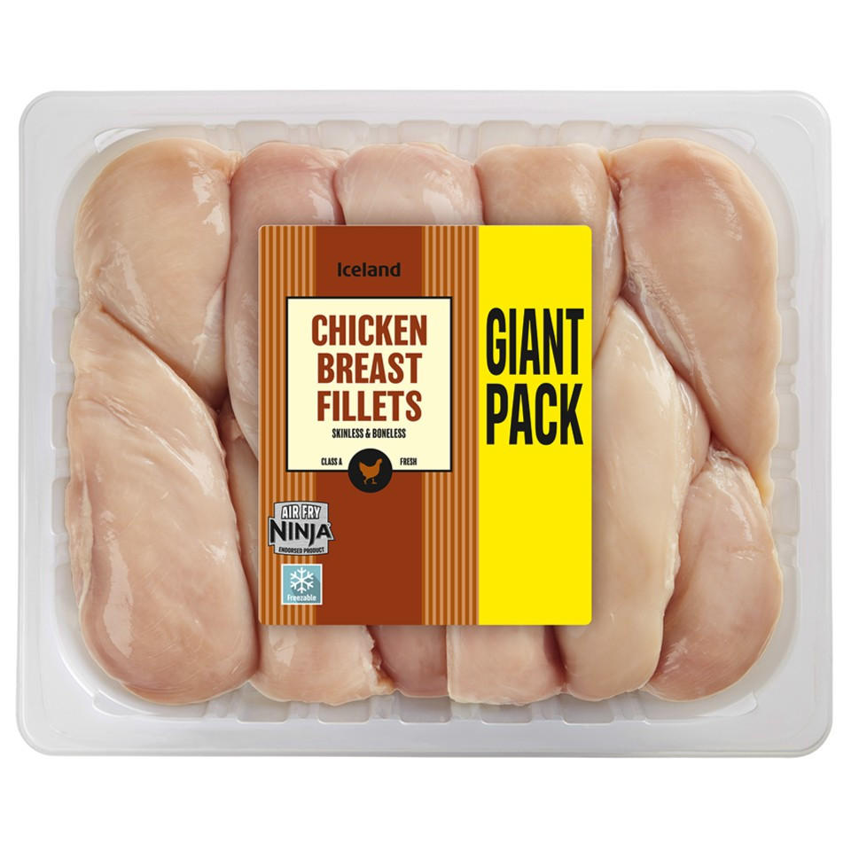 Iceland Chicken Breast Fillets Skinless & Boneless 3.27kg