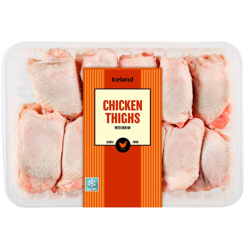 Iceland Chicken Thighs with Skin On 1.9kg