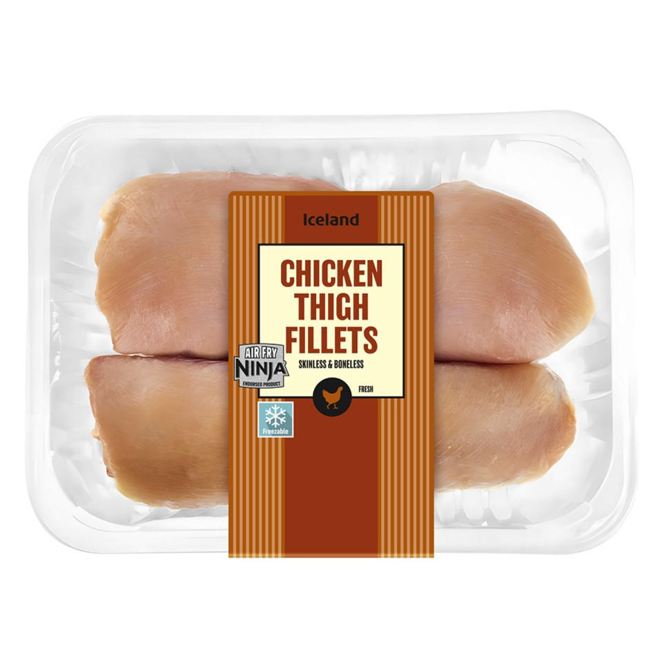 Iceland Fresh Skinless Boneless Chicken Thigh Fillets 500g