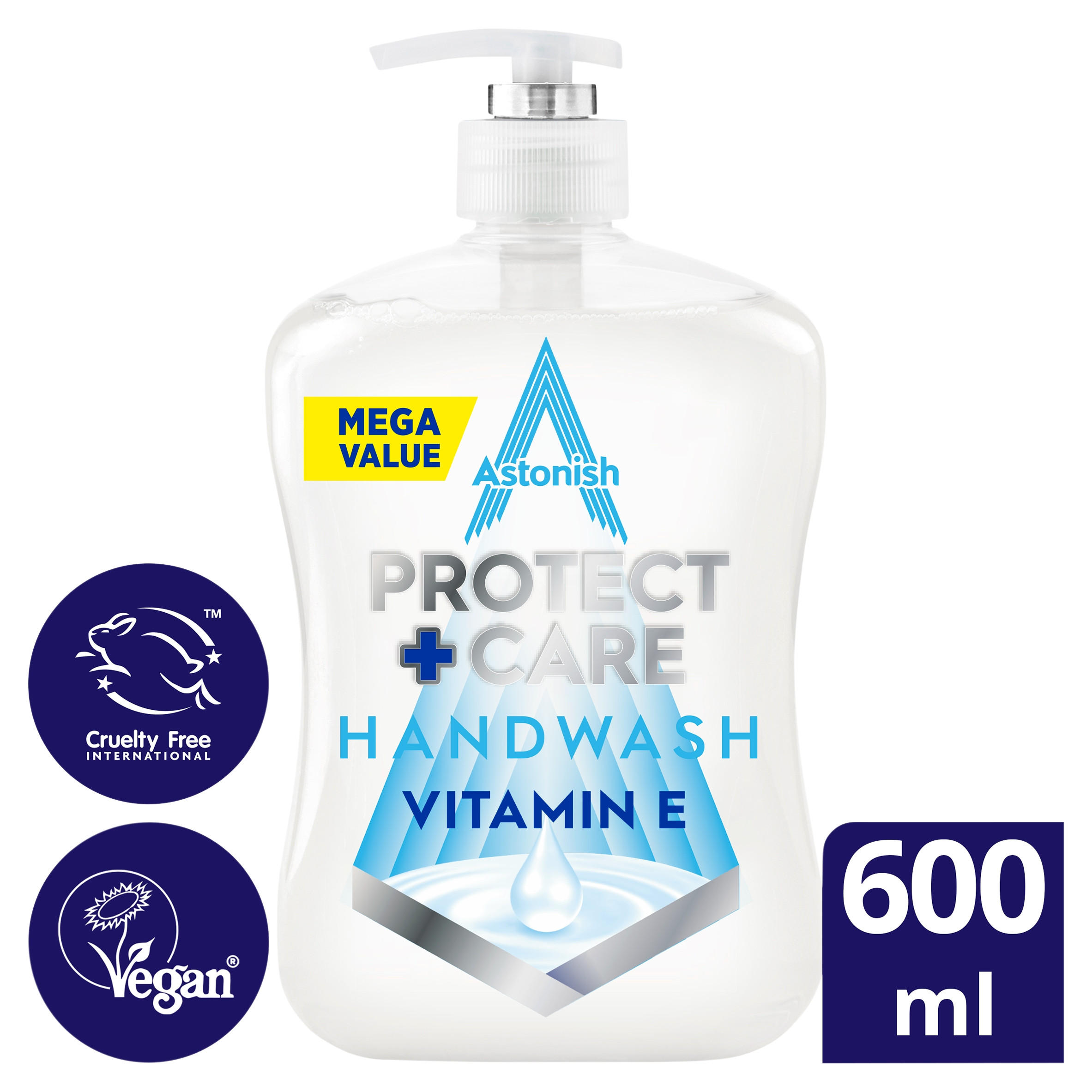 Astonish Protect + Care Anti-Bacterial Handwash Vitamin E 600ml