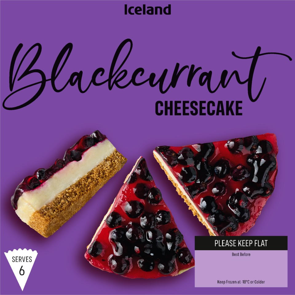 Iceland Blackcurrant Cheesecake 460g