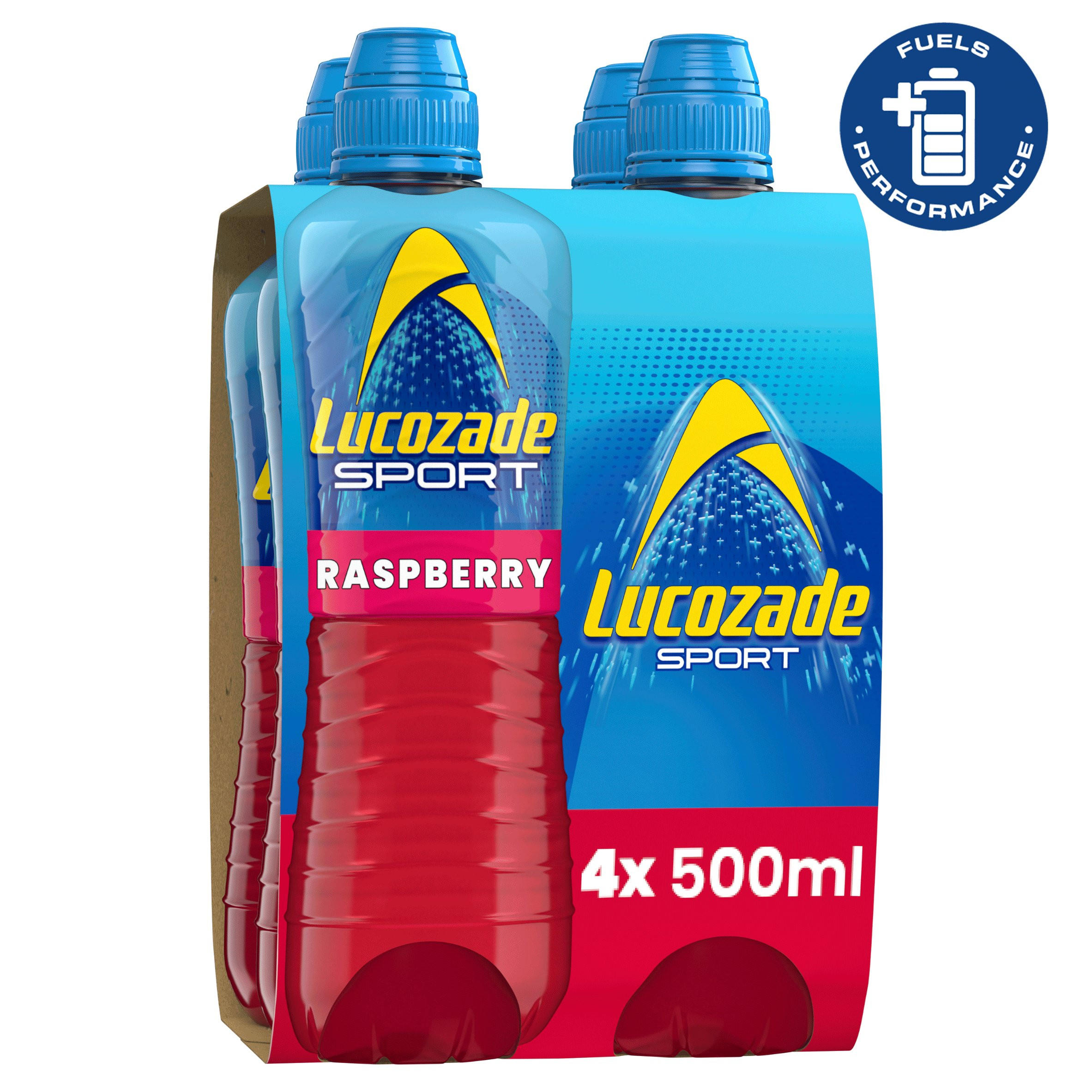 Lucozade Sport Drink Raspberry 4 x 500ml