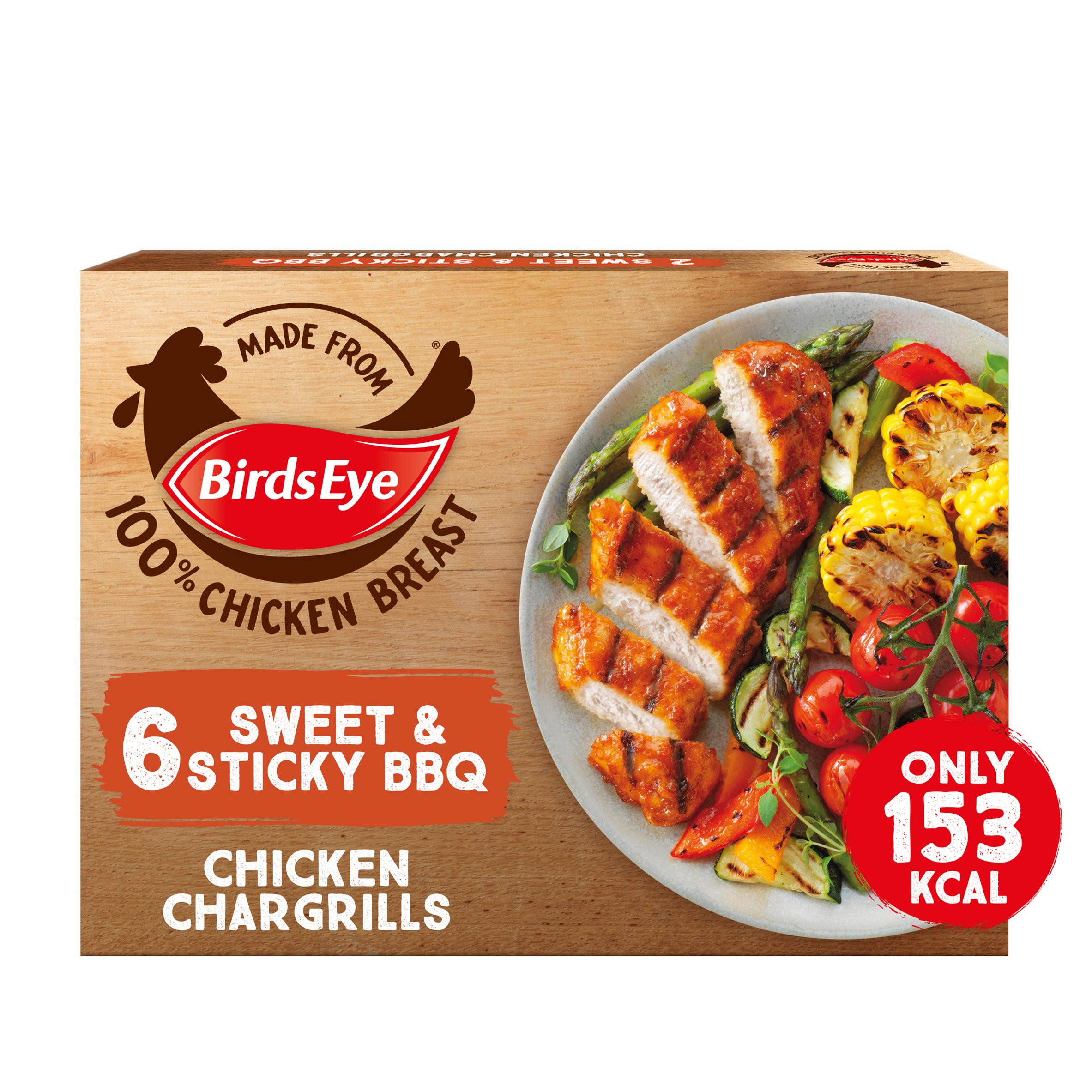 Birds Eye 6 Sweet & Sticky BBQ Chicken Breast Steaks 522g