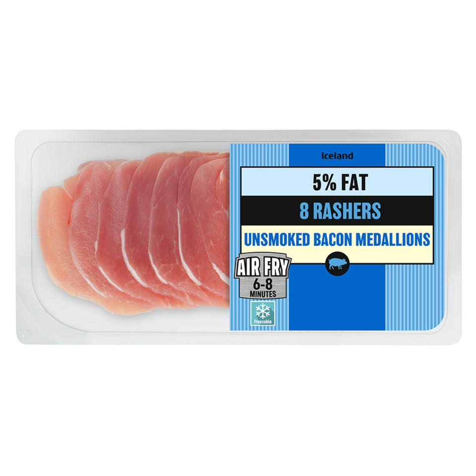 Iceland 8 Unsmoked Bacon Medallions 200g