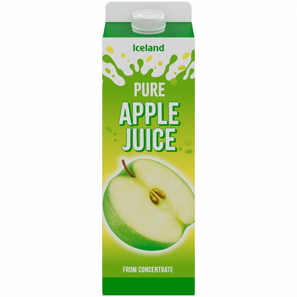 Iceland Apple Juice From Concentrate 1 litre