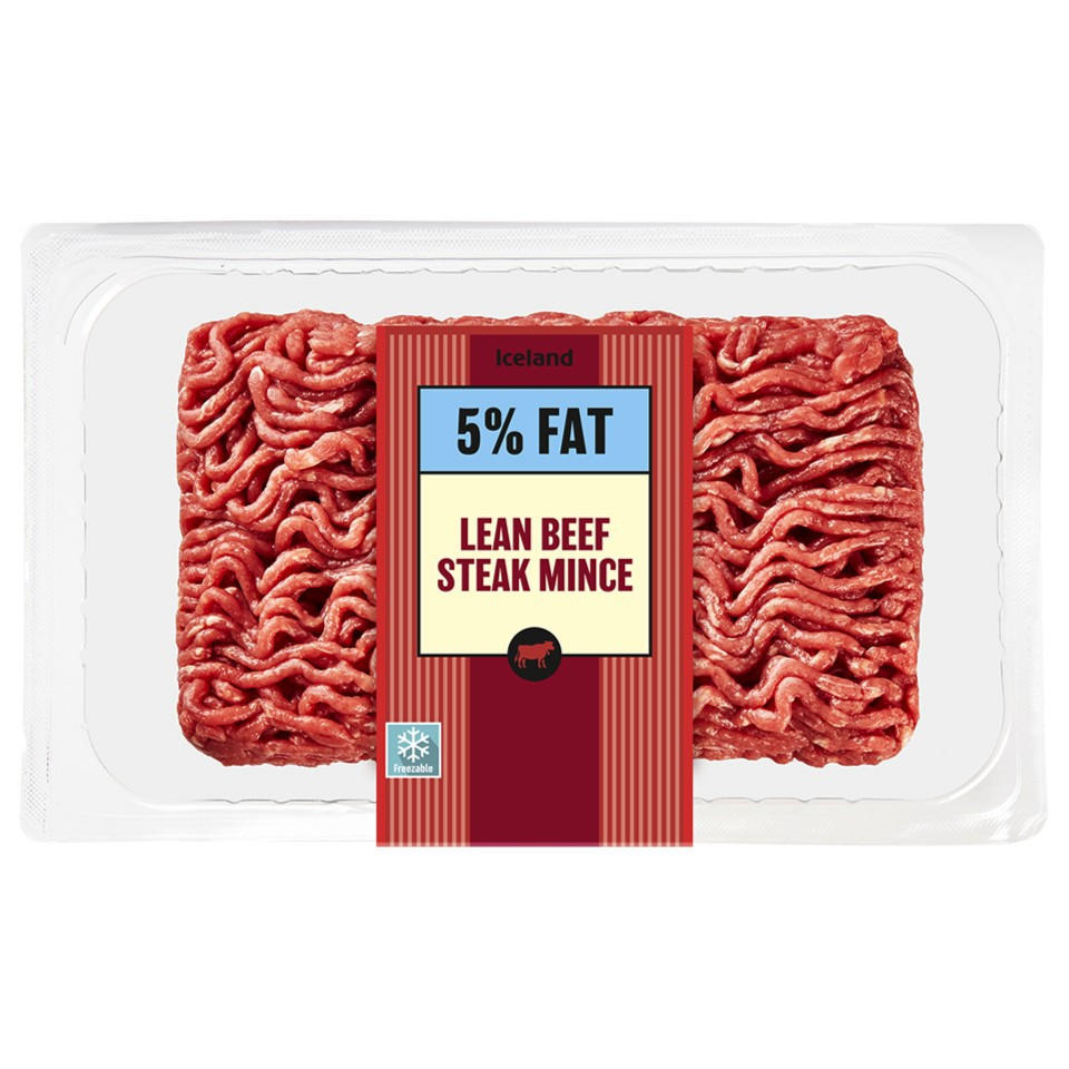 Iceland Lean Beef Steak Mince 5% Fat 325g