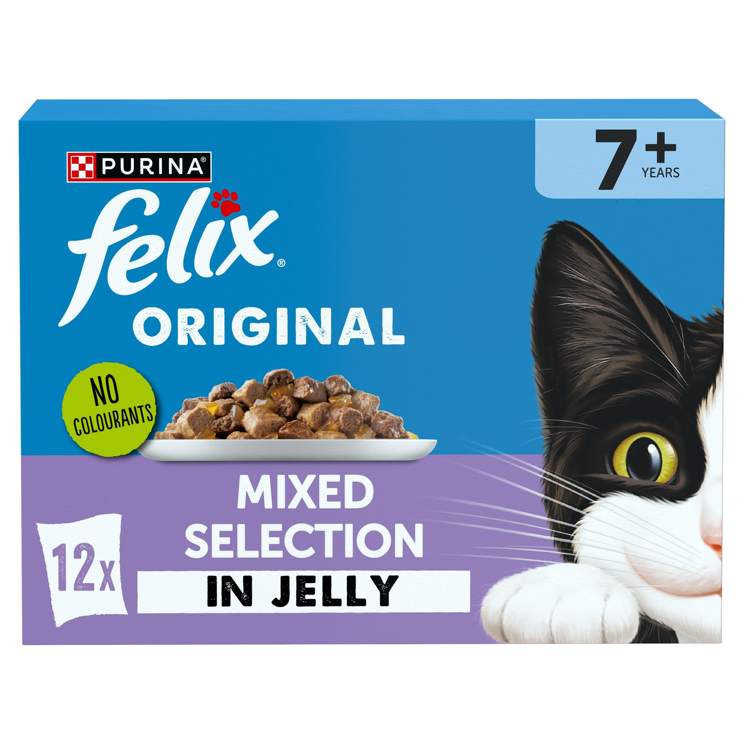 FELIX Original Senior Mixed Selection in Jelly Wet Cat Food 12x85g