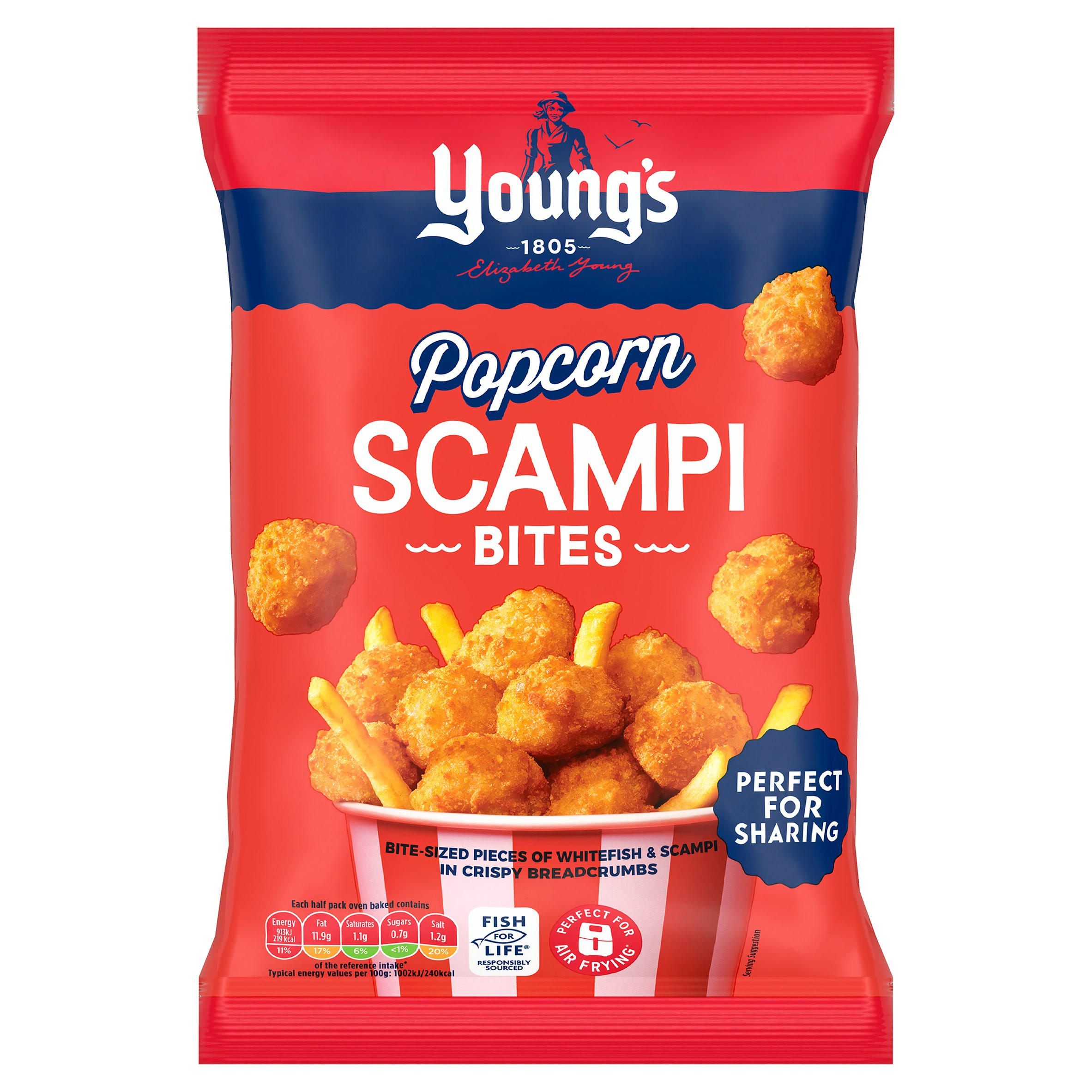 Young's Popcorn Scampi Bites 190g