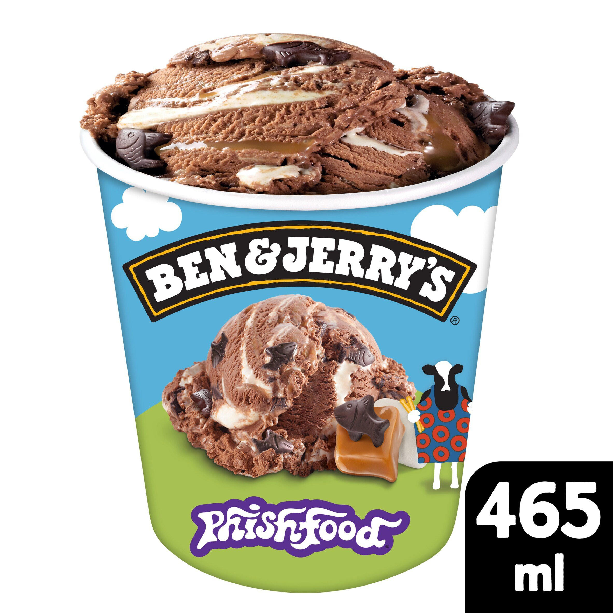 Ben & Jerry's Phish Food Marshmallow & Chocolate Ice Cream Tub 465ml