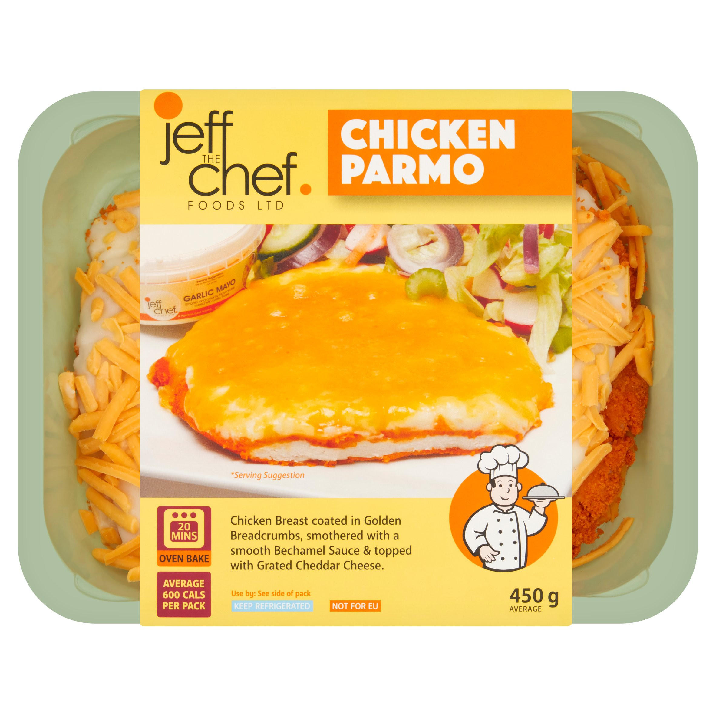 Jeff the Chef Foods Ltd Chicken Parmo 450g