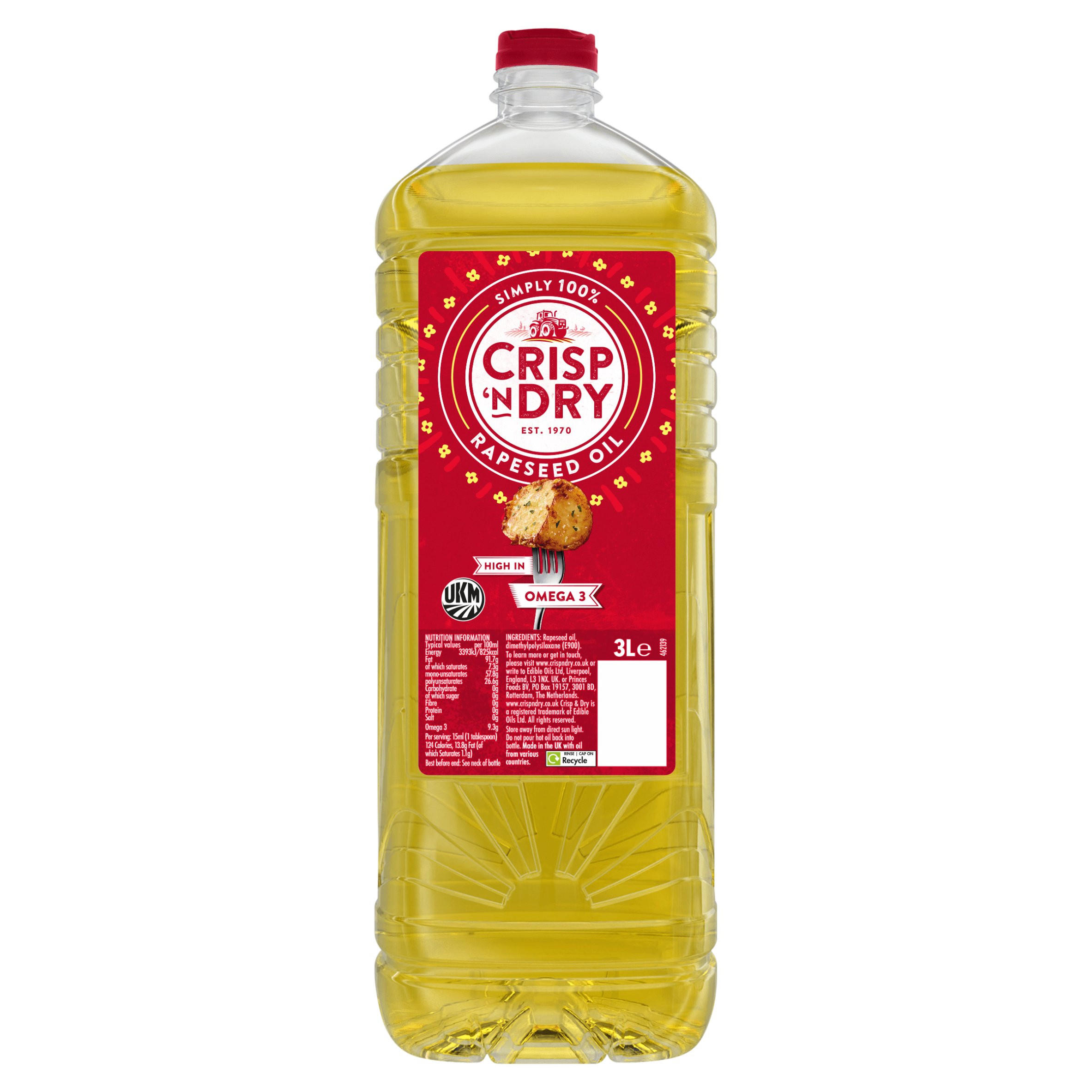 Crisp 'n Dry Rapeseed Oil 3L