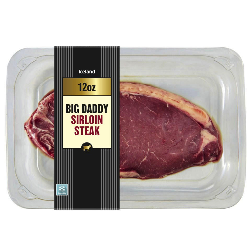 Iceland Big Daddy Sirloin Steak 340g
