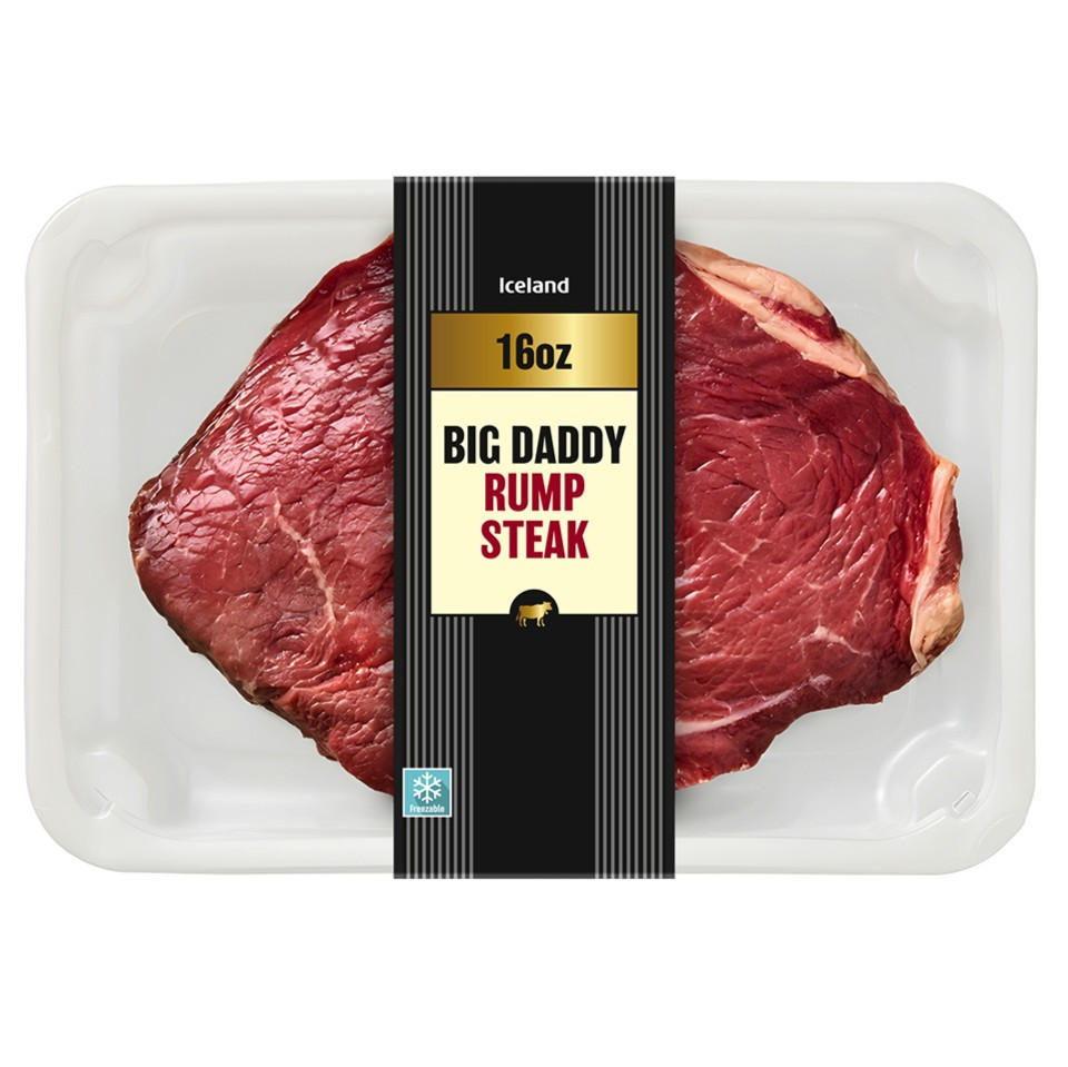 Iceland Big Daddy Rump Steak 454g