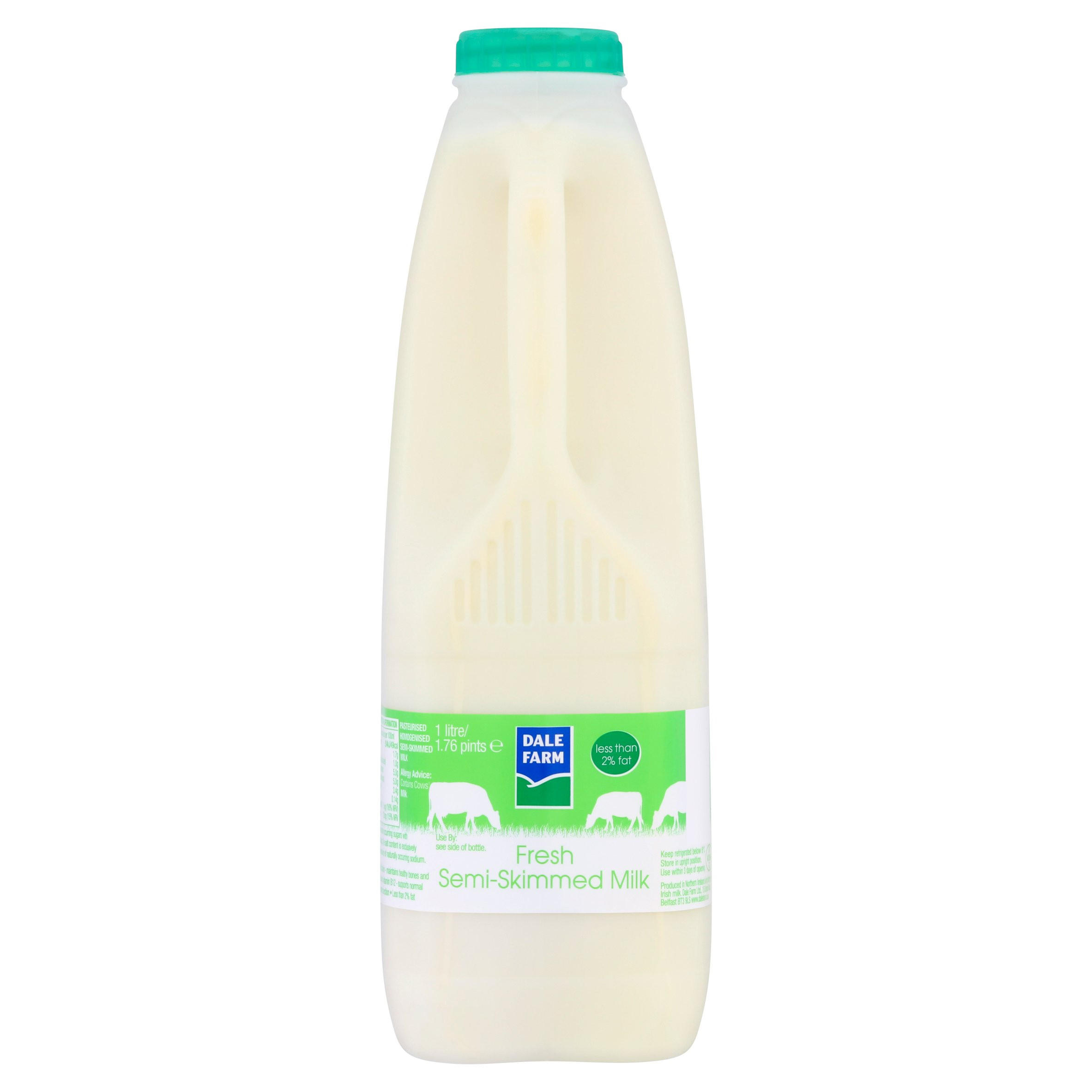 Dale Farm Fresh Semi-Skimmed Milk 1 Litre/ 1.76 Pints