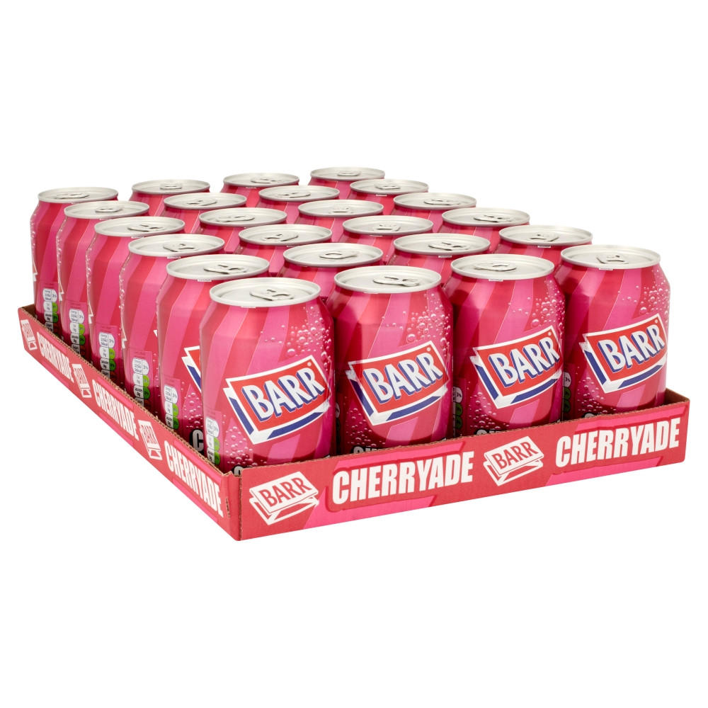 Barr Cherryade Soft Drink 24 x 330ml Cans