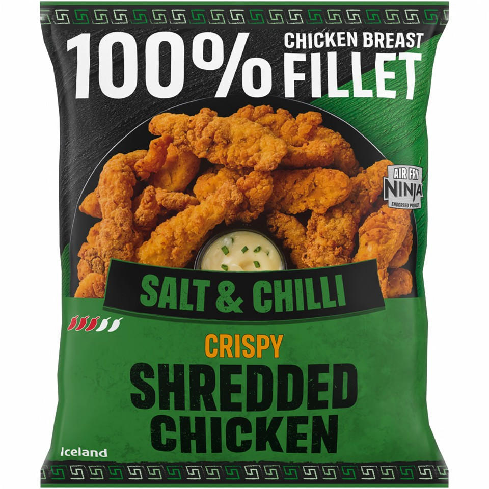 Iceland Salt & Chilli Crispy Shredded Chicken 450g