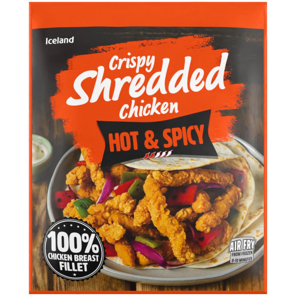 Iceland Hot & Spicy Crispy Shredded Chicken 450g