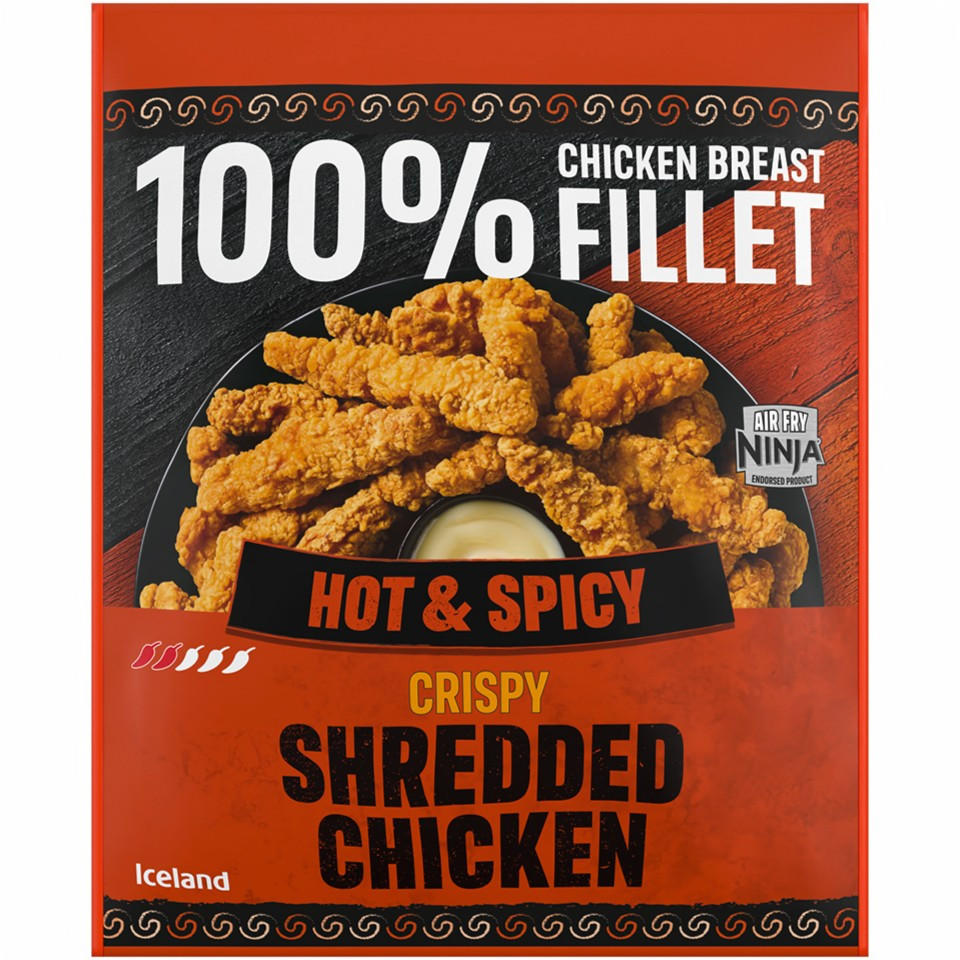 Iceland Hot & Spicy Crispy Shredded Chicken 450g