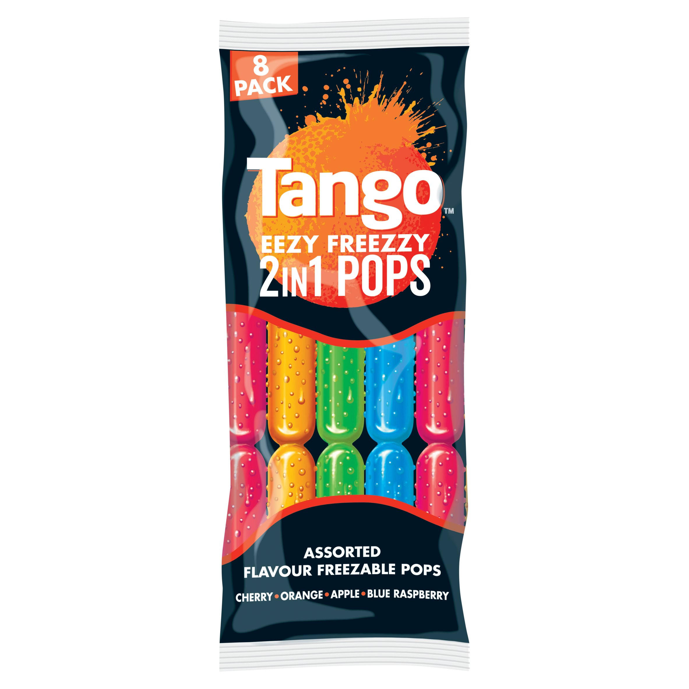 Tango Eezy Freezzy 2 in 1 Pops 8 x 75ml (600ml)