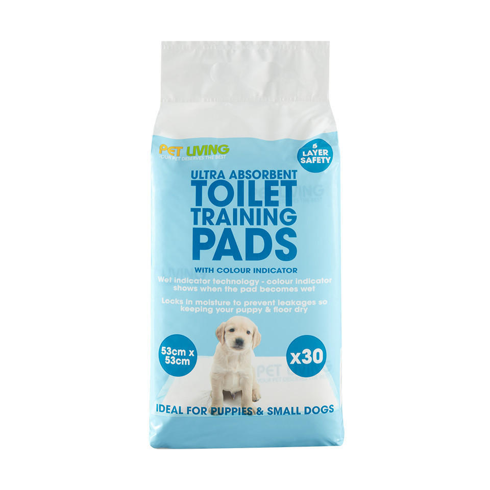 Pet Living Ultra Absorbant Toilet Training Pads 30 Pack