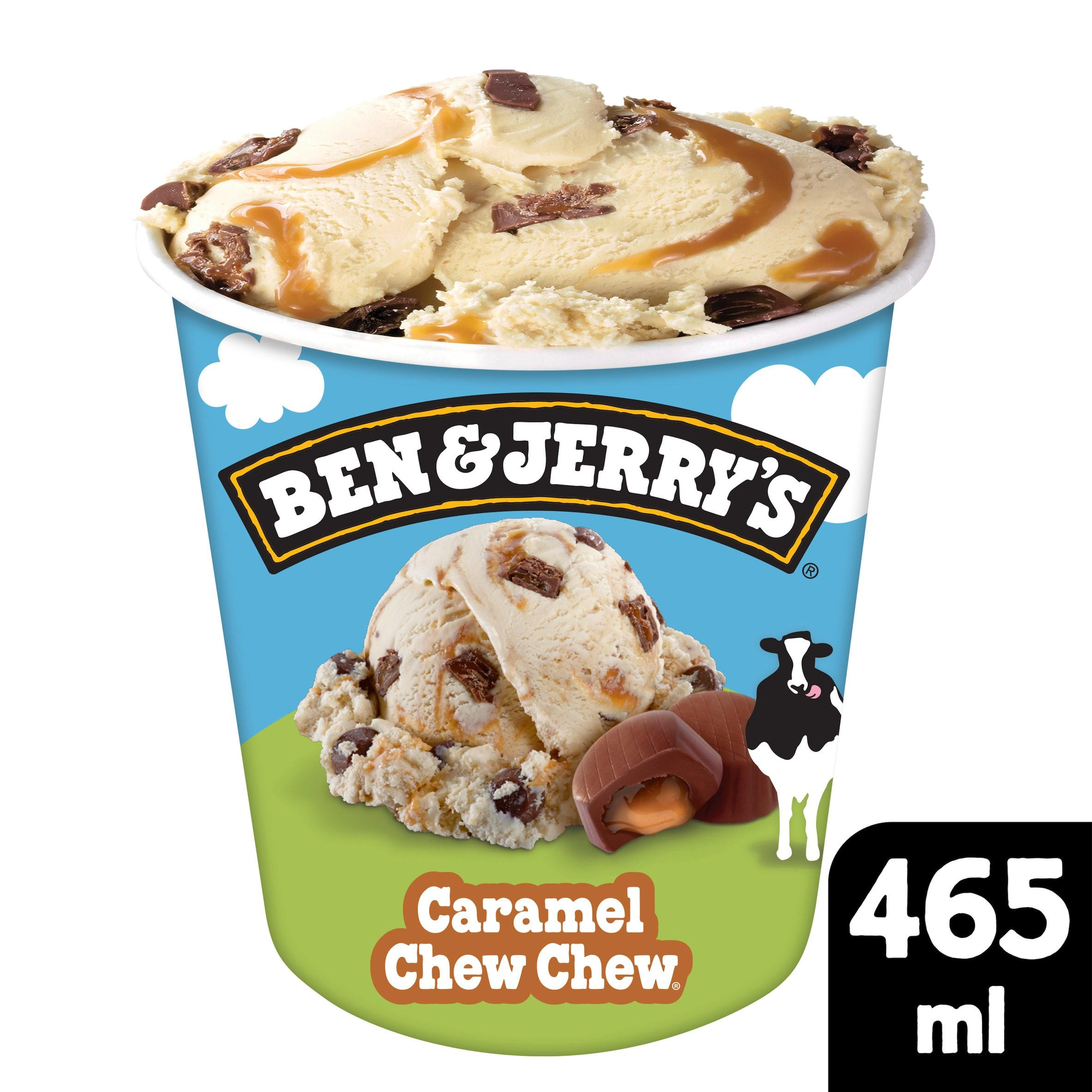 Ben & Jerry's Caramel Chew-Chew Ice Cream Tub 465 ml