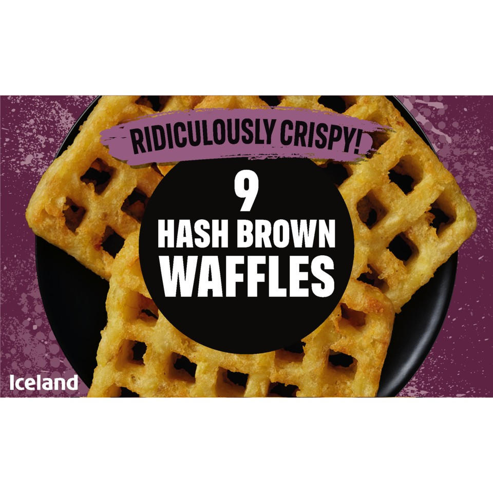 Iceland 9 Hash Brown Waffles 504g
