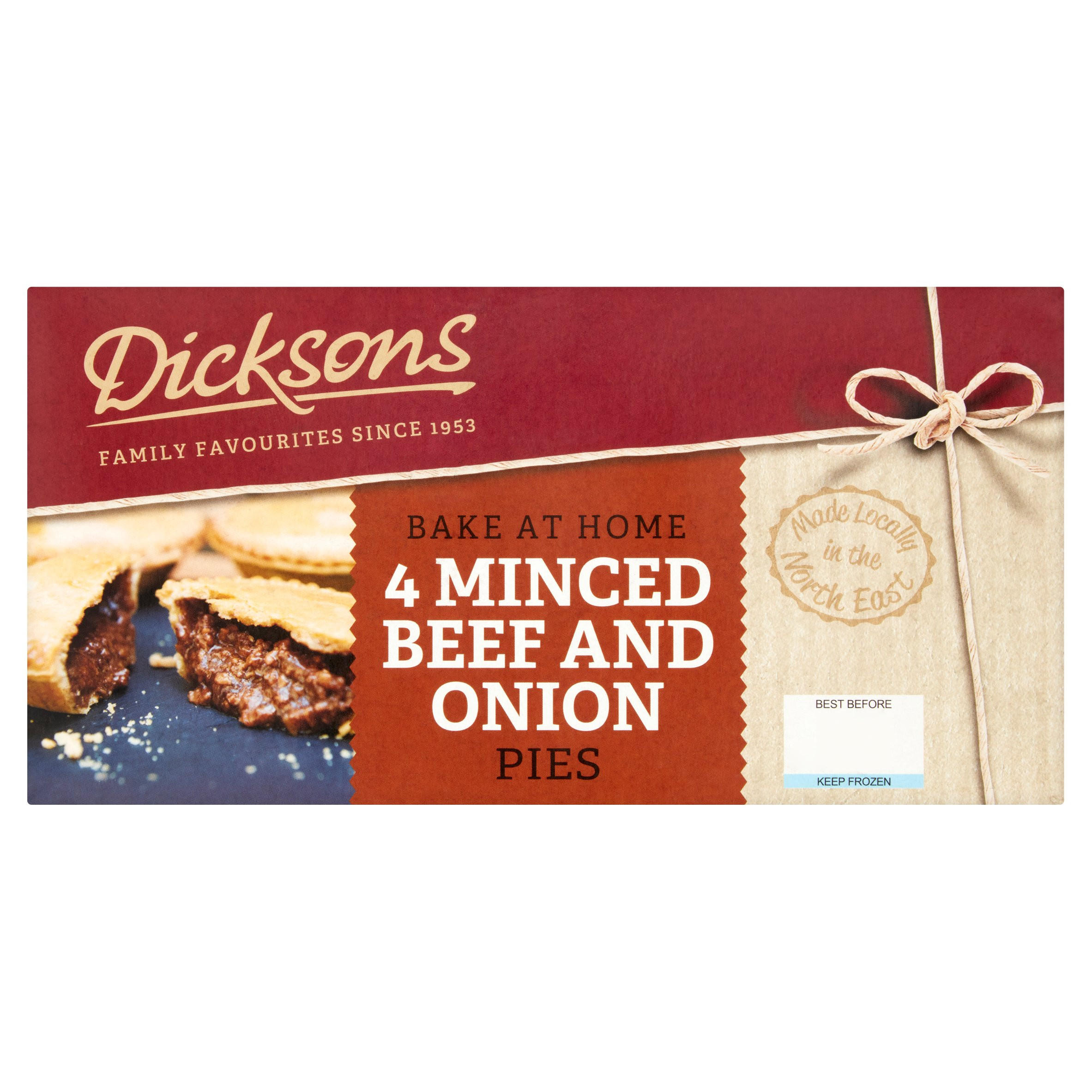 Dicksons Bake at Home Minced Beef and Onion Pies 4 x 169g