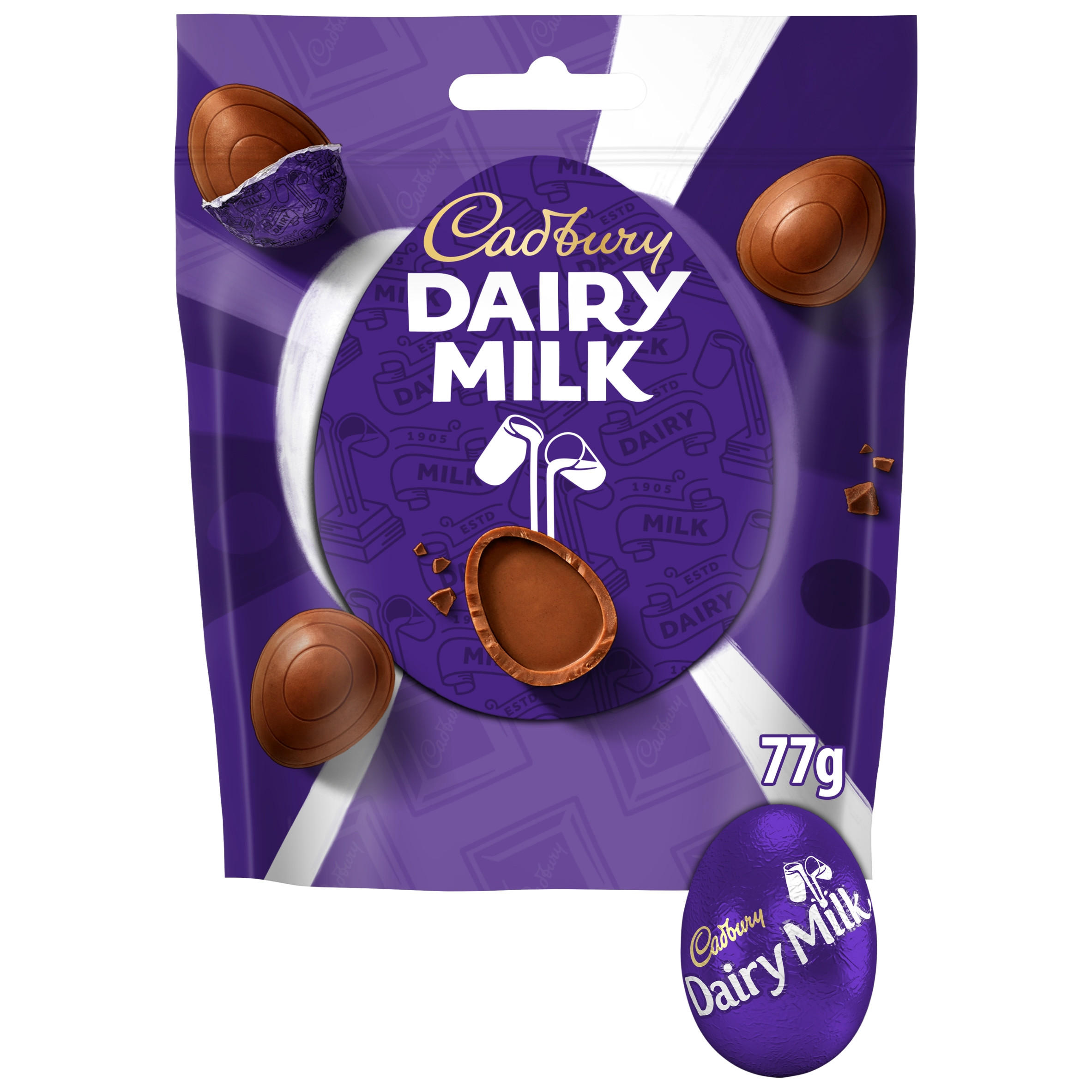 Cadbury Dairy Milk Mini Chocolate Eggs Bag 77g