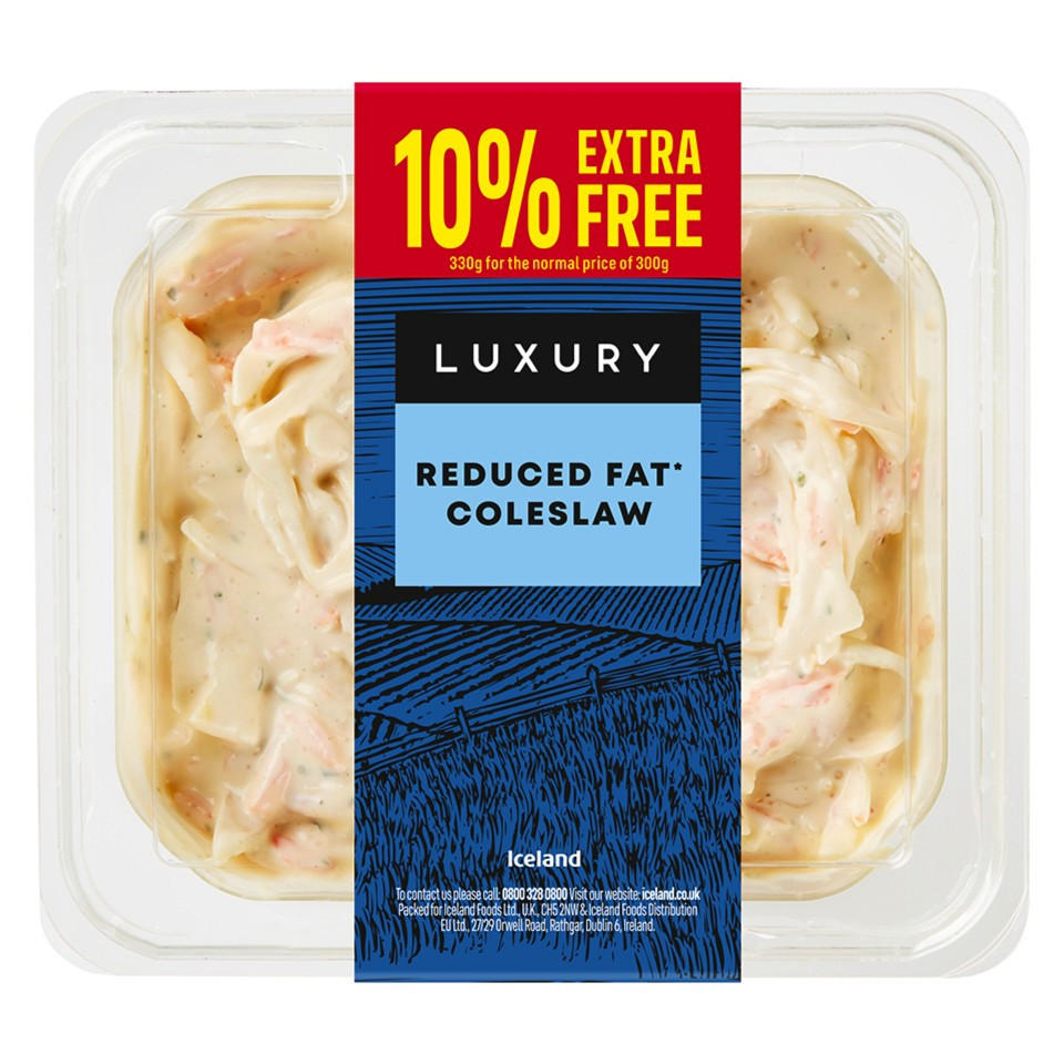 Iceland Reduced Fat* Coleslaw 330g