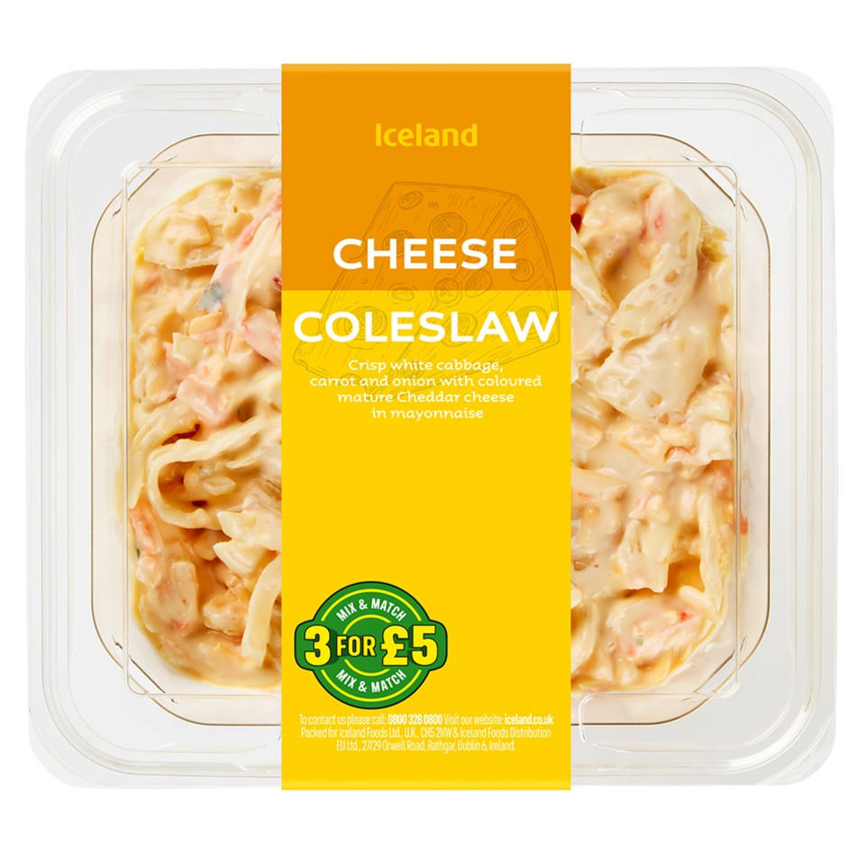 Iceland Cheese Coleslaw Salad 295g