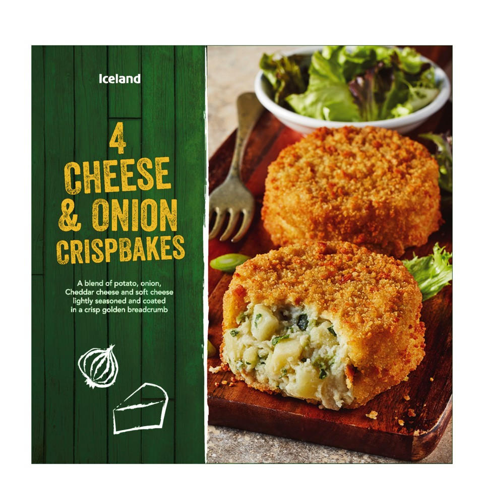 Iceland 4 Cheese & Onion Crispbakes 454g