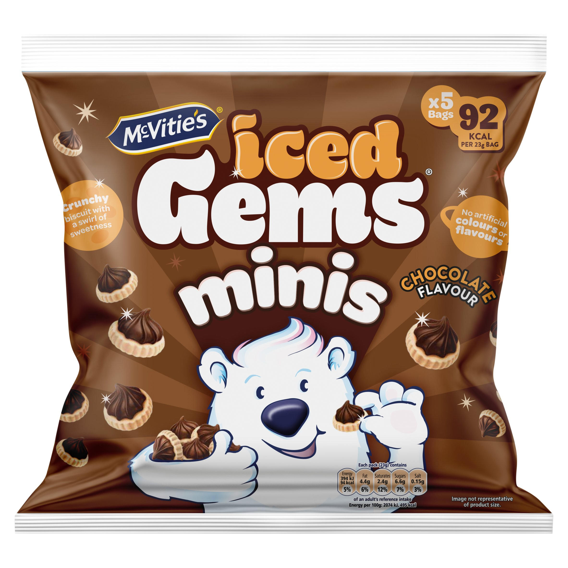 McVitie's Iced Gems Chocolate Multipack Biscuits
