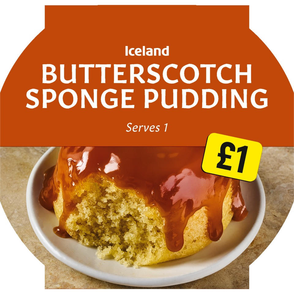 Iceland Butterscotch Sponge Pudding 100g