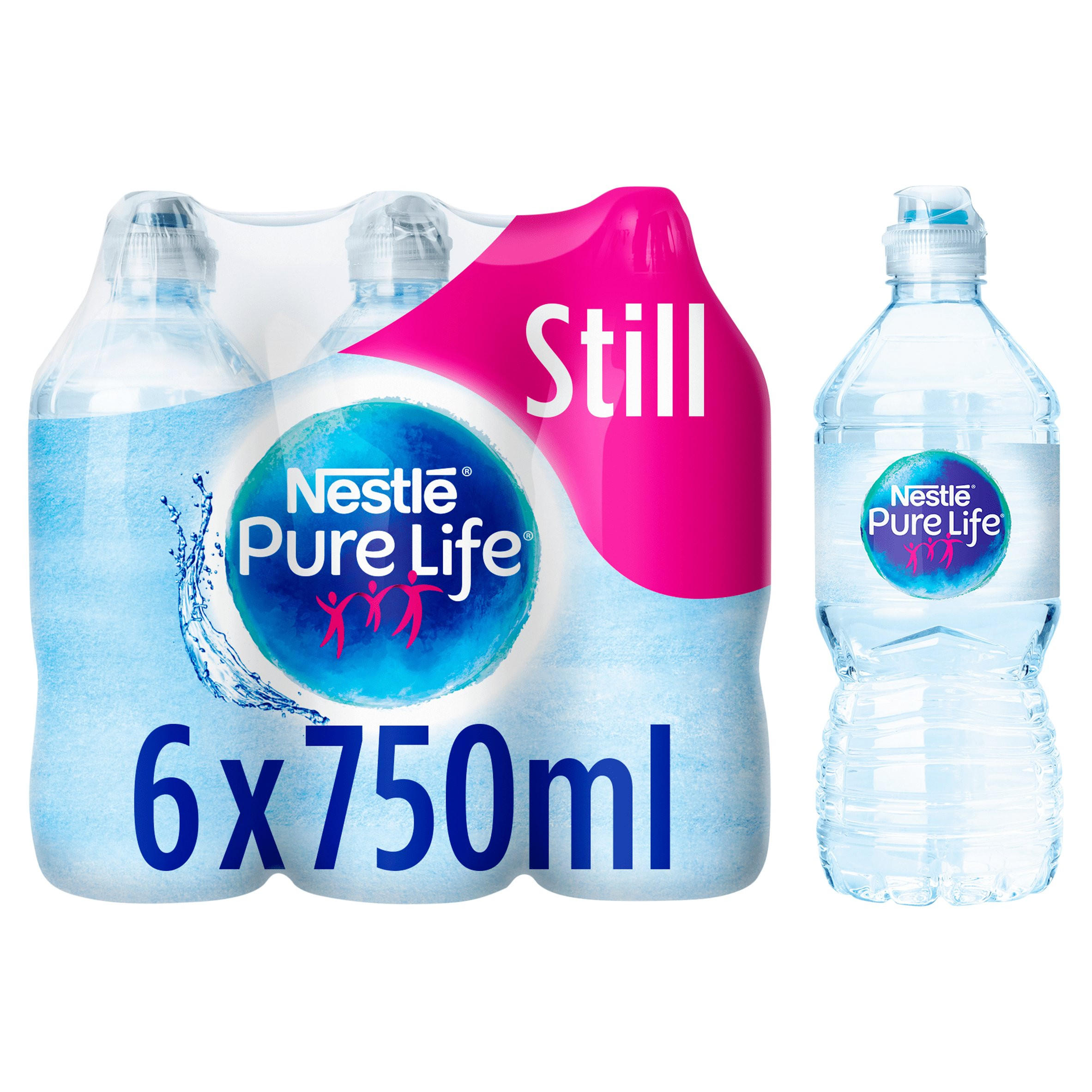 Nestle Pure Life Still Spring Water Sports Cap 6x750ml