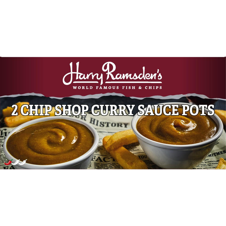 Harry Ramsdens 2 Chip Shop Curry Sauce Pots 300g