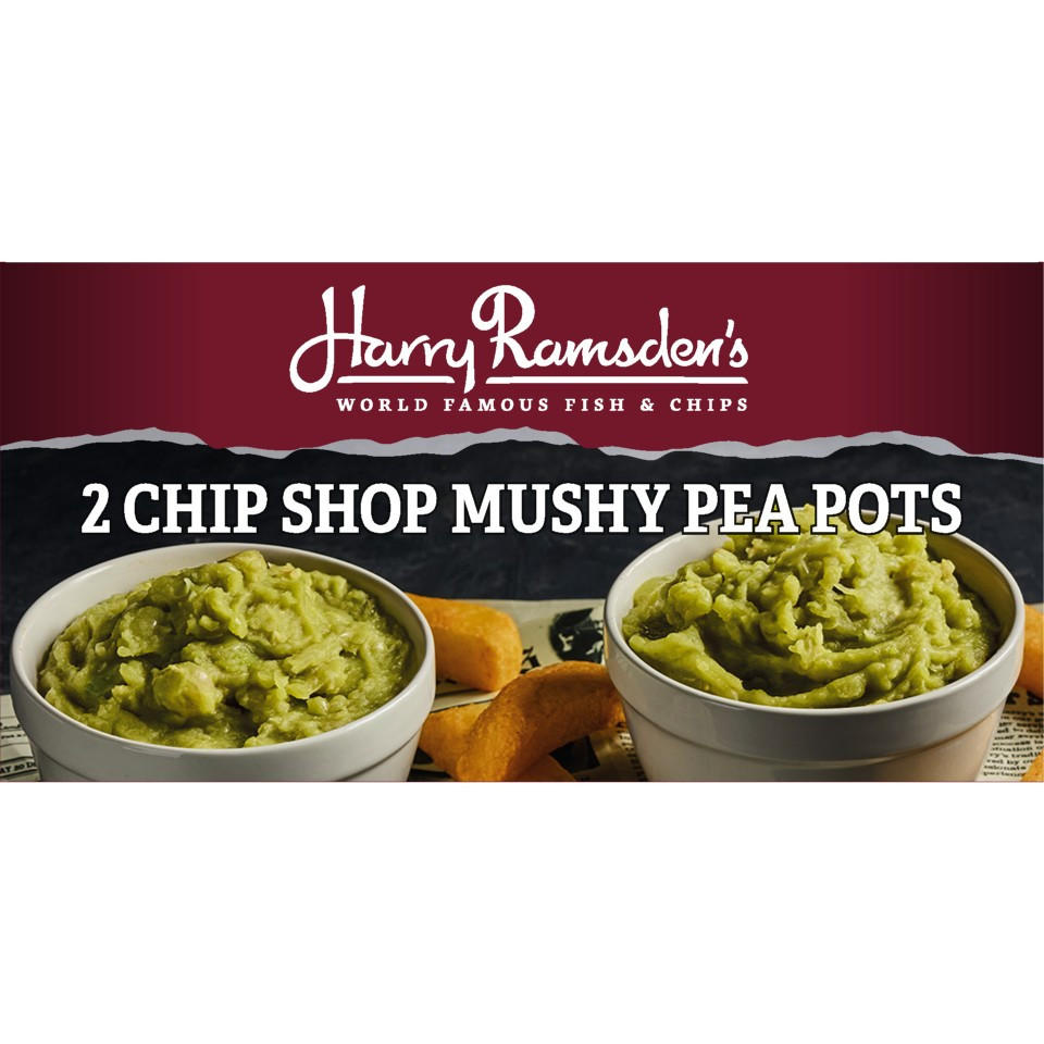 Harry Ramsdens 2 Chip Shop Mushy Pea Pots 300g