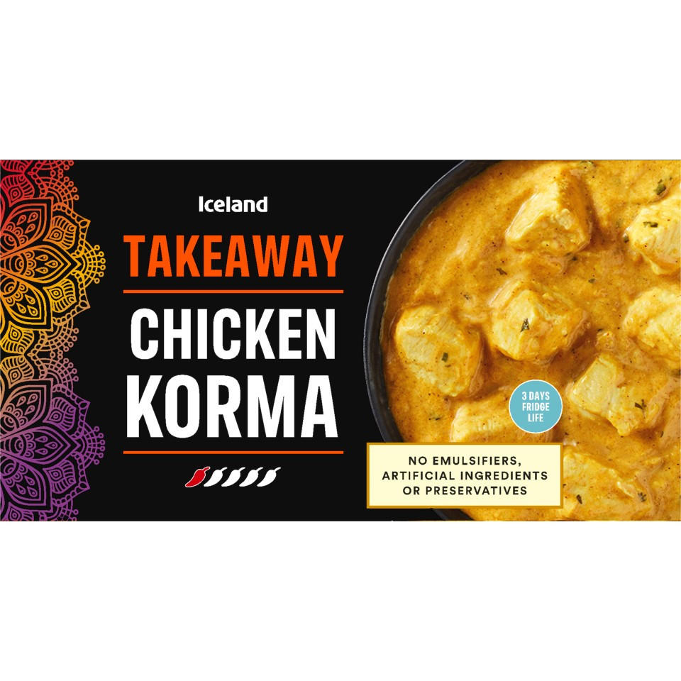 Iceland Takeaway Chicken Korma 375g