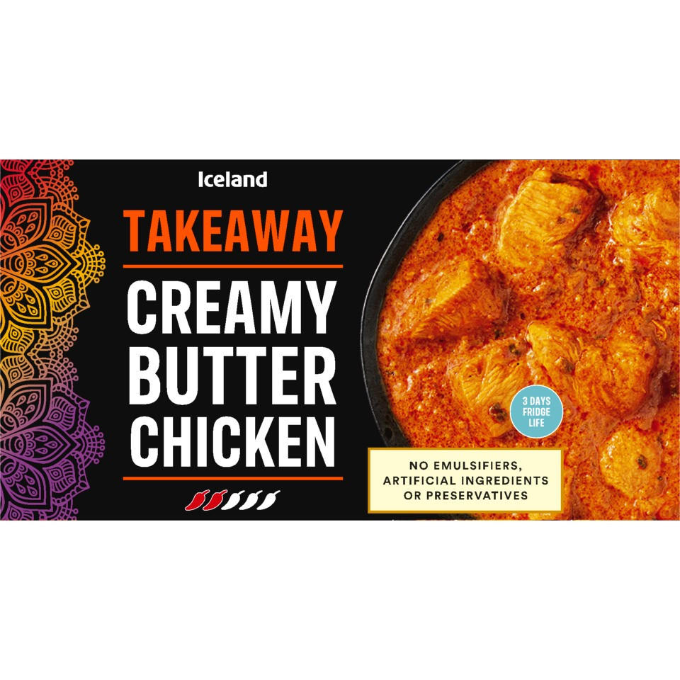 Iceland Takeaway Creamy Butter Chicken 375g