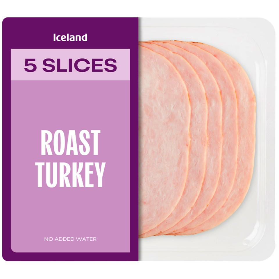 Iceland 5 Slices Roast Turkey 80g