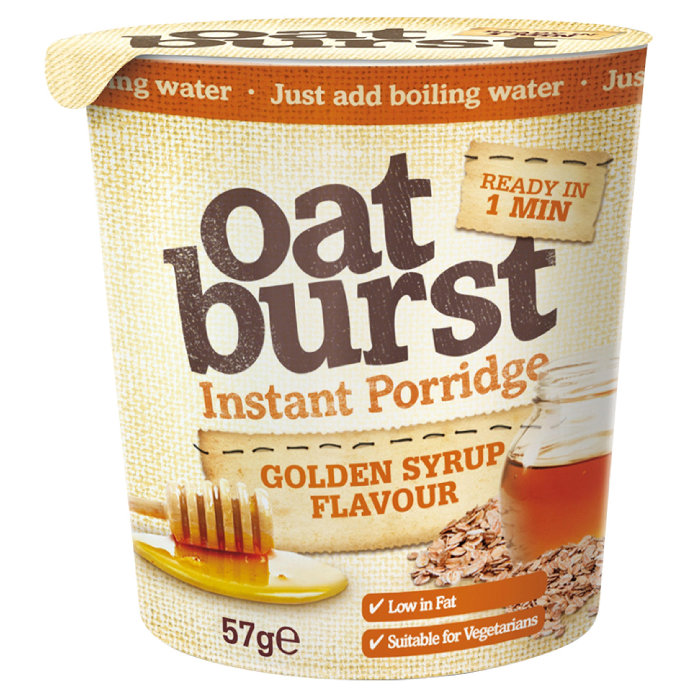 Oatburst Instant Porridge Golden Syrup Flavour 57g